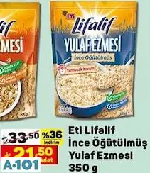 ETİ LİFALİF İNCE ÖĞÜTÜLMÜŞ YULAF EZMESİ ETİ LİFALİF İNCE ÖĞÜTÜLMÜŞ YULAF EZMESİ